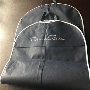 Oscar De La Renta Canvas Storage Garment bag  New